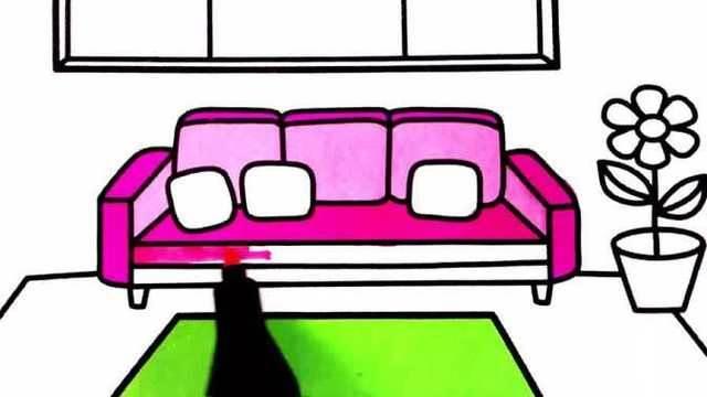 客厅简笔画 客厅简笔画图片大全