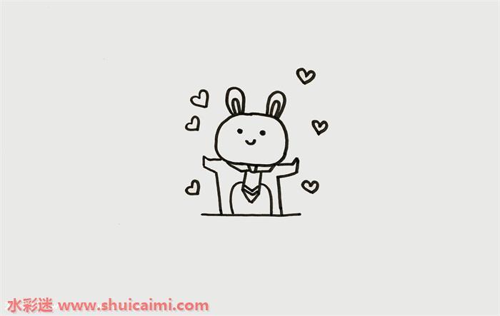 兔子怎么画 兔子简笔画图片大全彩色