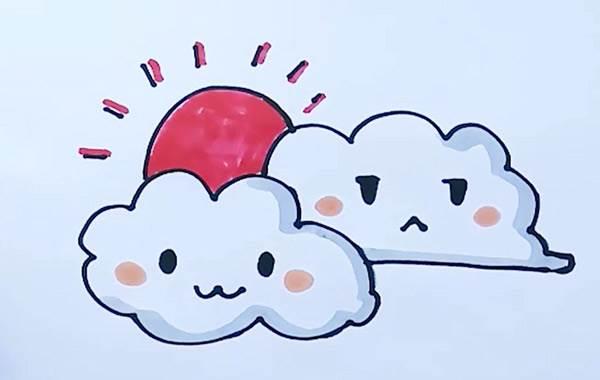 简笔画云朵 简笔画云朵图片大全