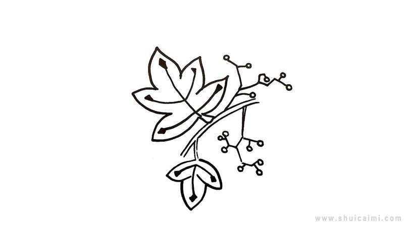 爬山虎简笔画怎么画 爬山虎简笔画步骤
