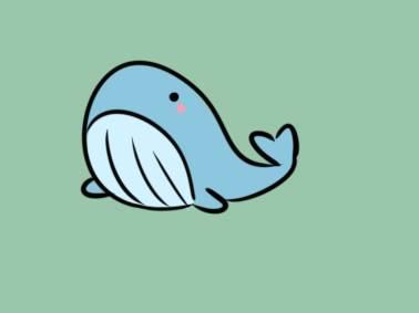 蓝鲸简笔画 蓝鲸简笔画图片大全