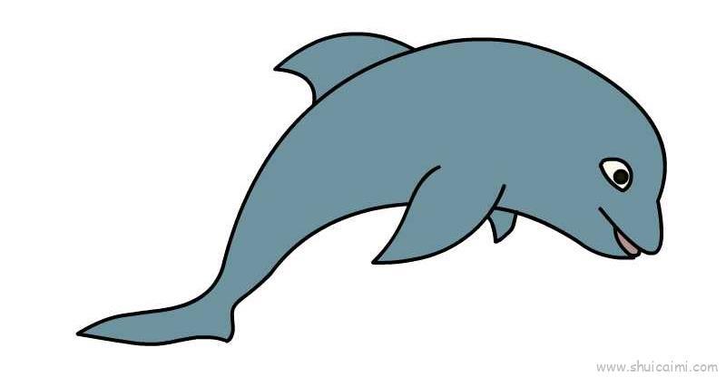 海豚儿童画怎么画 海豚简笔画步骤
