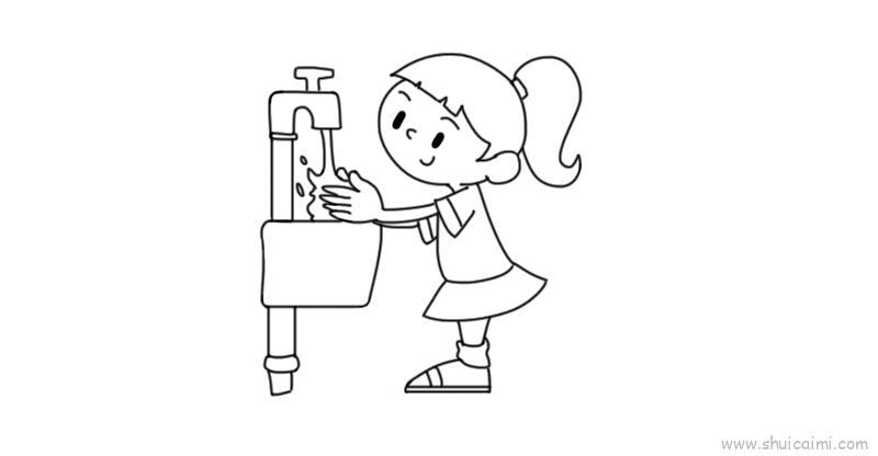 预防肺炎儿童画怎么画 预防肺炎简笔画简单