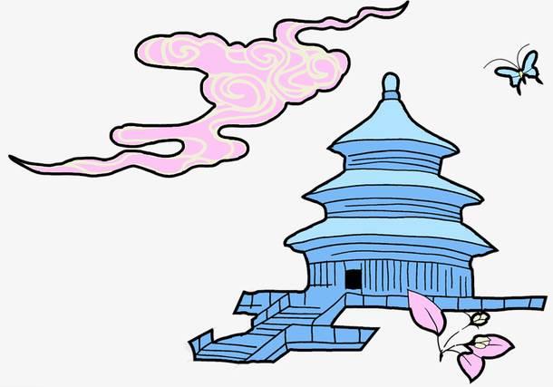天坛简笔画 天坛简笔画带颜色