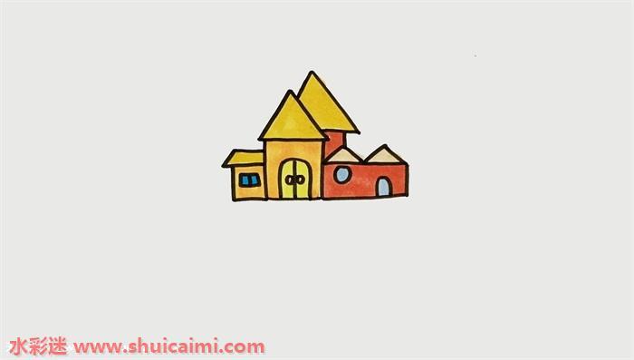 别墅怎么画 别墅简笔画漂亮卡通