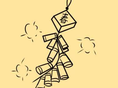 春节鞭炮怎么画简单又漂亮 春节鞭炮怎么画