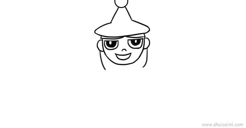 女巫儿童画怎么画 女巫简笔画简单