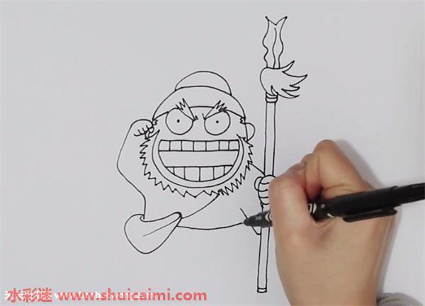 张飞怎么画 张飞简笔画简单易画彩色