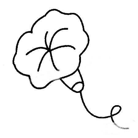 牵牛花简笔画 牵牛花简笔画图片