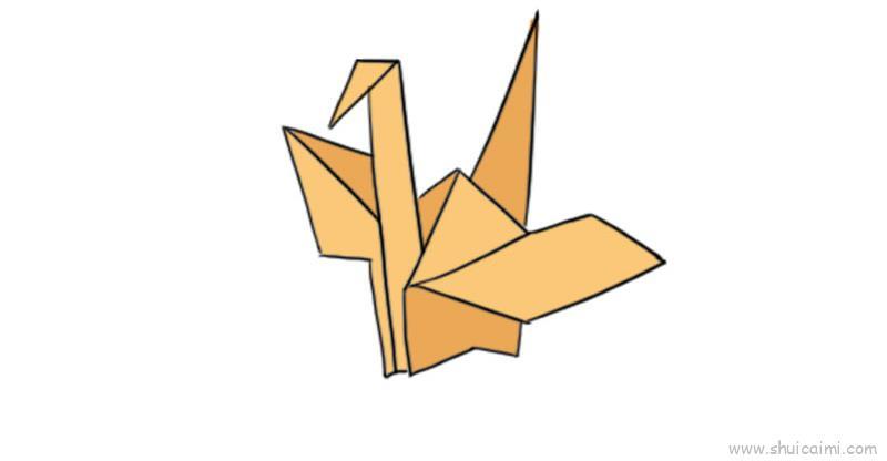 千纸鹤儿童画怎么画 千纸鹤简笔画图片大全
