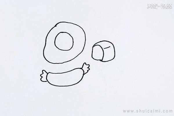 早餐简笔画怎么画 早餐简笔画步骤