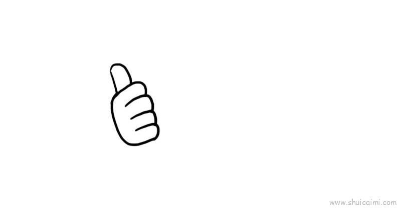 点赞儿童画怎么画 点赞简笔画图片