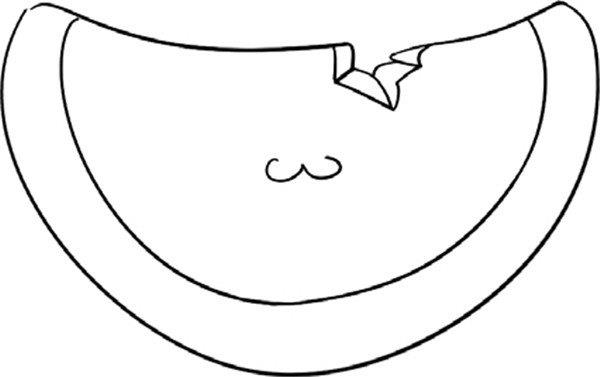 甜甜的西瓜简笔画怎么画 甜甜的西瓜简笔画图片大全