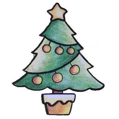 圣诞树简笔画 圣诞树简笔画彩色