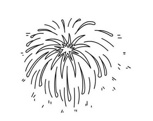 烟花简笔画图片大全 烟花简笔画图片大全可爱漂亮