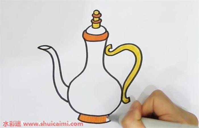 洒水壶怎么画 洒水壶简笔画简单好看带颜色