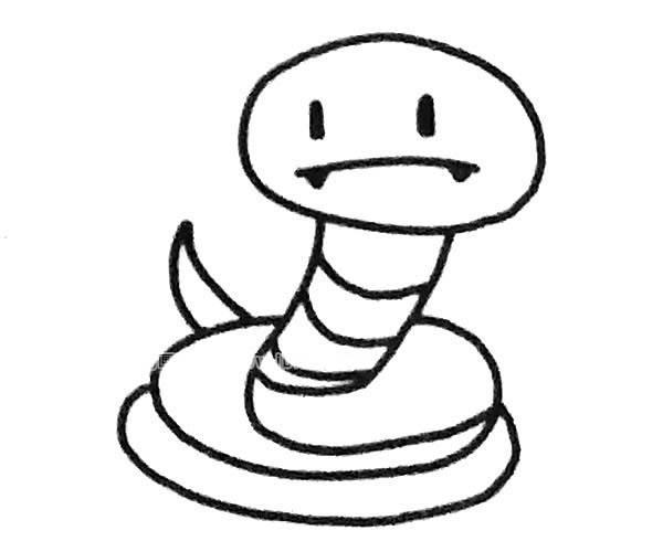 小蛇简笔画 小蛇简笔画彩色