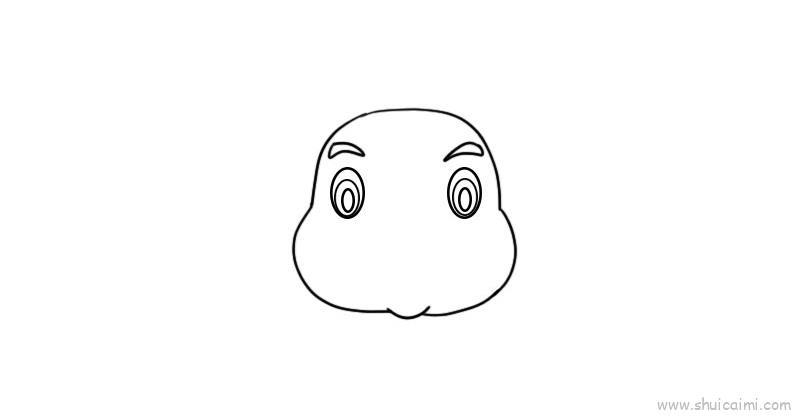 牛头儿童画怎么画 牛头简笔画图片