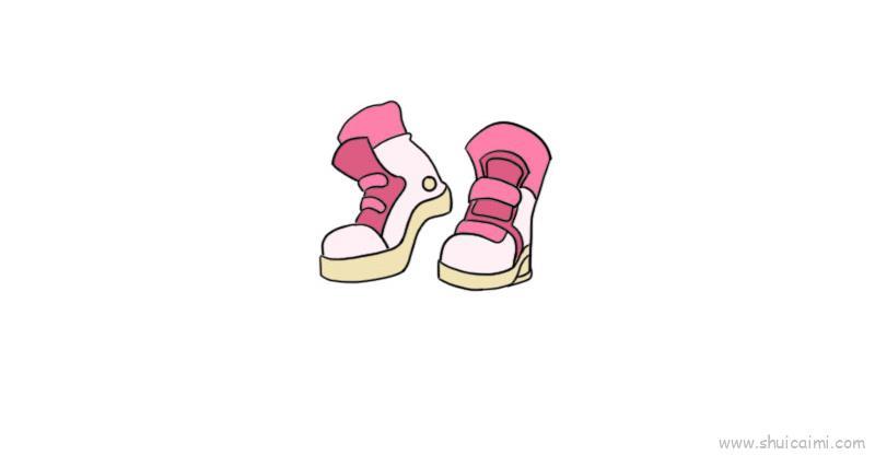 鞋子儿童画怎么画 鞋子简笔画简单又好看