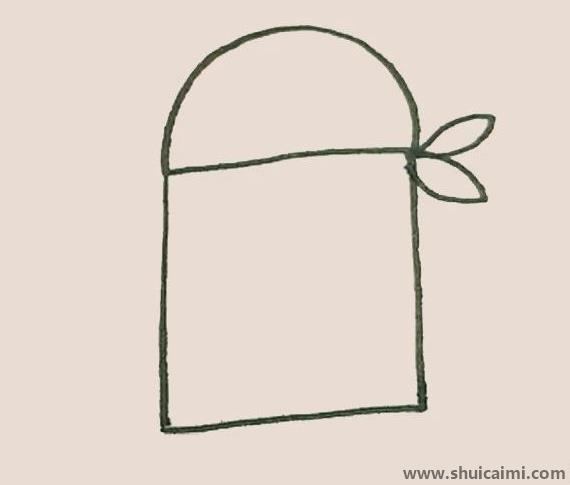 海盗彩色儿童简笔画