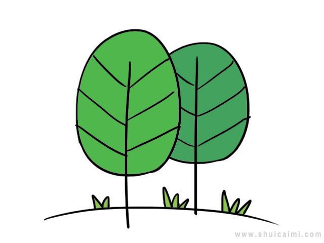 树林简笔画怎么画 树林简笔画简单又好看