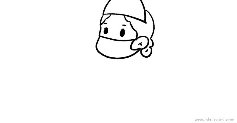 护士儿童画怎么画 护士简笔画图片