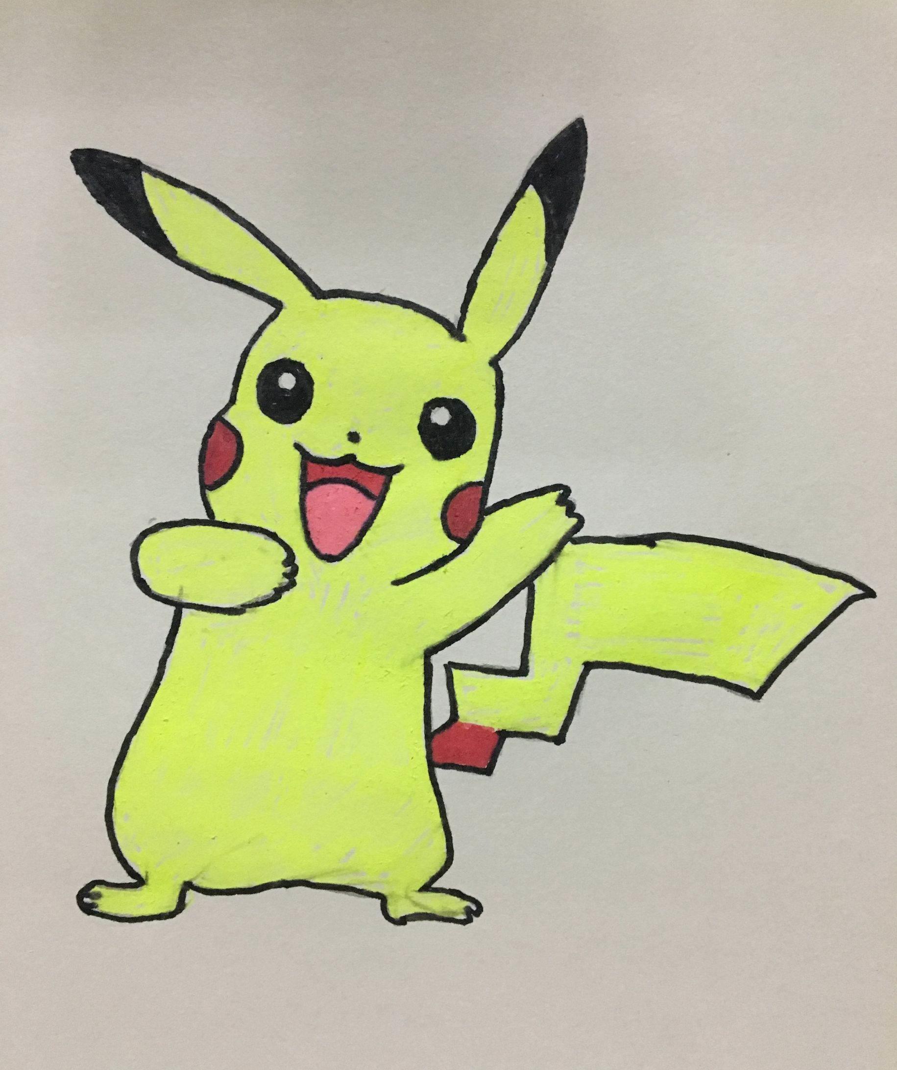 皮卡丘简笔画 皮卡丘简笔画简单又可爱