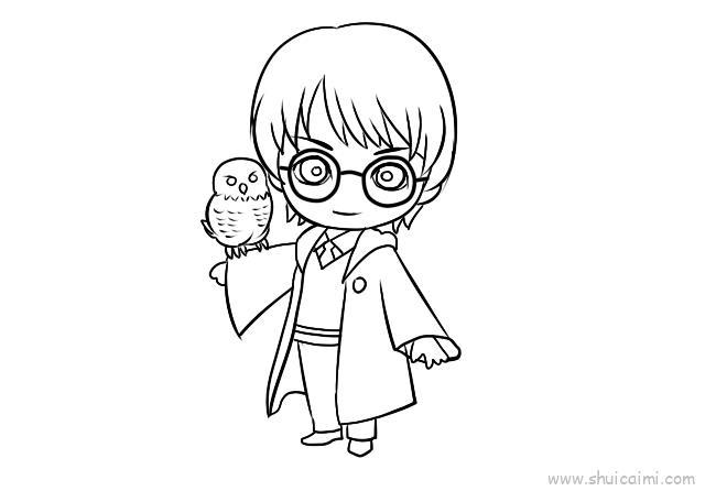 哈利波特儿童画怎么画 哈利波特简笔画简单又好看