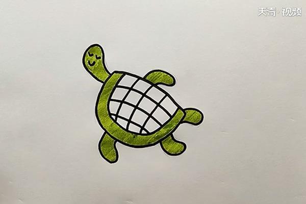 乌龟简笔画怎么画 乌龟简笔画顺序
