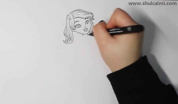 苏菲亚简笔画怎么画 苏菲亚简笔画顺序