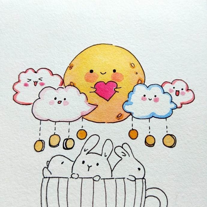 中秋节的简笔画 中秋节的简笔画图片大全