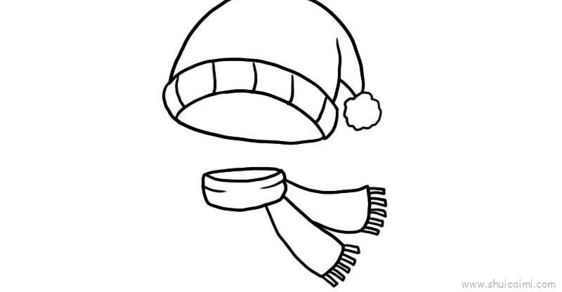 儿童帽子和围巾儿童画怎么画 儿童帽子和围巾简笔画简单又好看