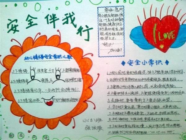 安全手抄报简笔画 交通安全手抄报简笔画