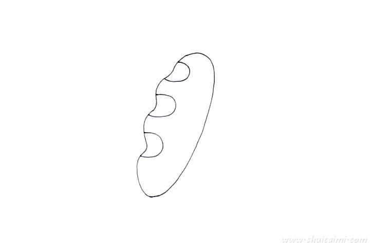 面包怎么画 面包简笔画步骤