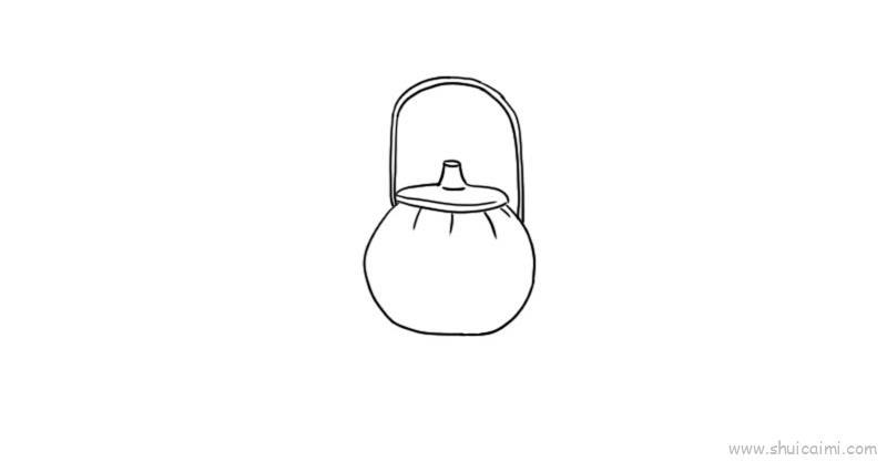 手提南瓜灯儿童画怎么画 手提南瓜灯简笔画顺序