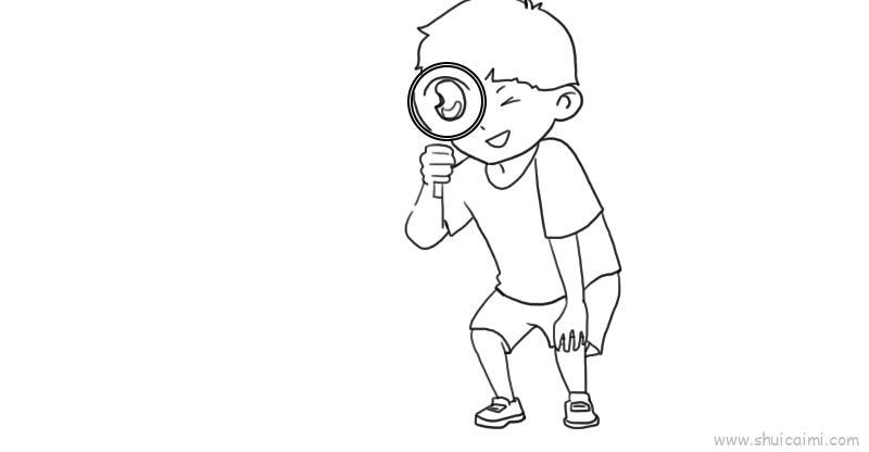 探索动物世界儿童画怎么画 探索动物世界简笔画简单