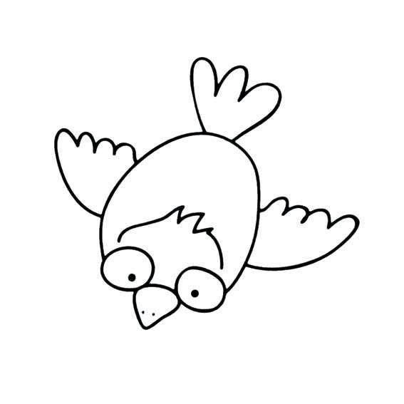 乌鸦简笔画 乌鸦简笔画图片