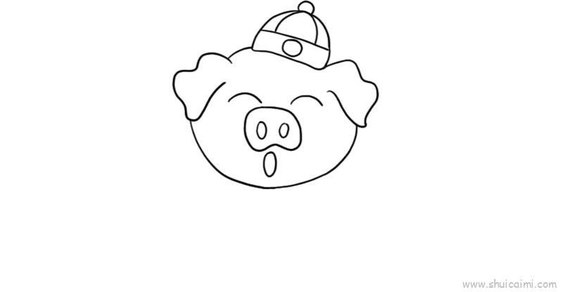 可爱小猪儿童画怎么画 可爱小猪简笔画图片大全