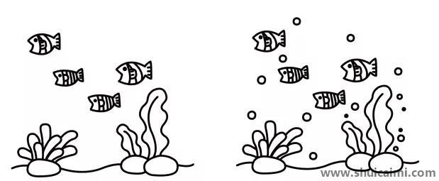 海底世界儿童简笔画