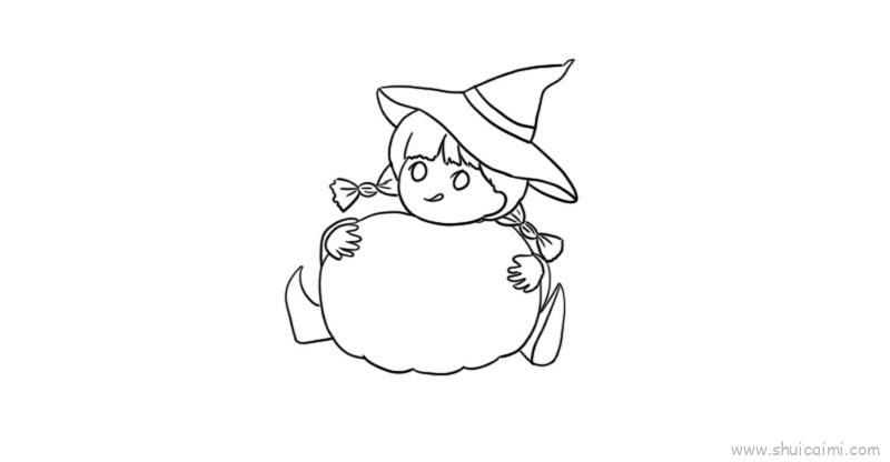 南瓜小孩儿童画怎么画 南瓜小孩简笔画简单