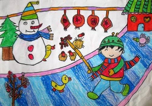 过新年简笔画图片大全 过新年简笔画图片大全彩色