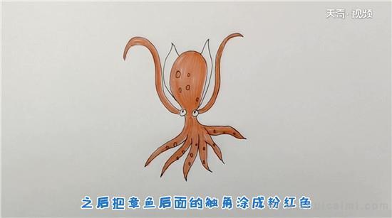 章鱼简笔画怎么画 章鱼简笔画步骤