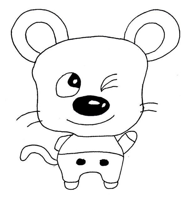 老鼠简笔画 老鼠简笔画图片大全可爱