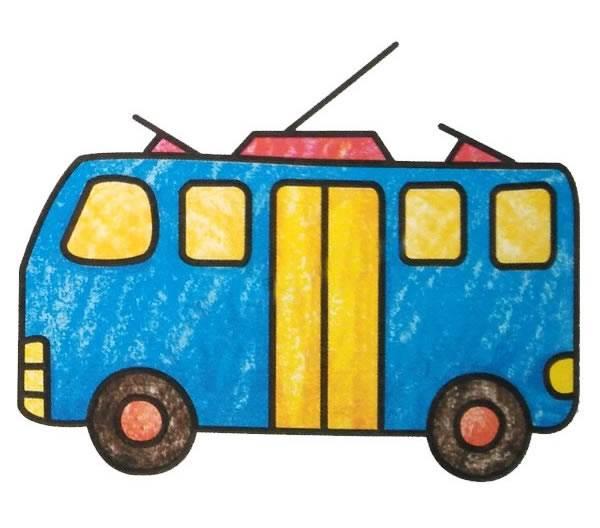 电动车 简笔画 电动车简笔画儿童简笔画