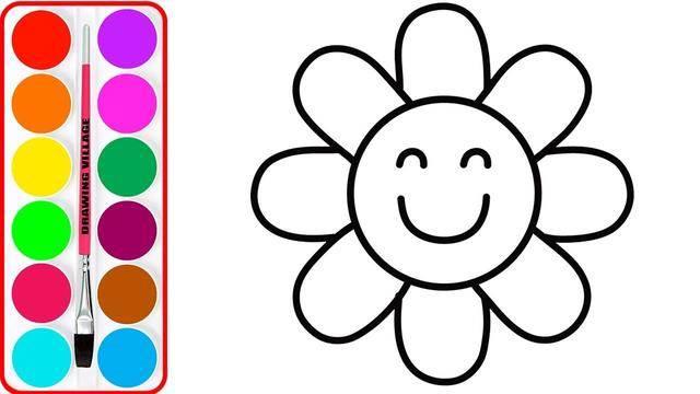 花花简笔画图片大全 可爱小花简笔画图片