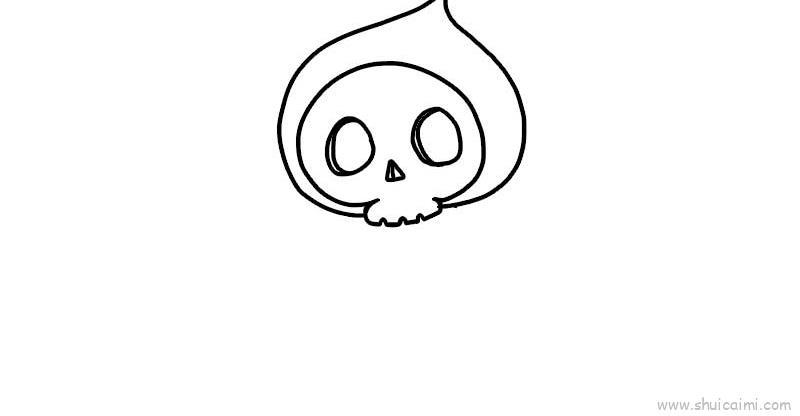 死神儿童画怎么画 死神简笔画简单