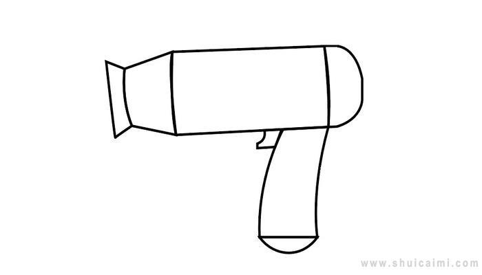 ​电吹风简笔画怎么画 ​电吹风简笔画图片大全