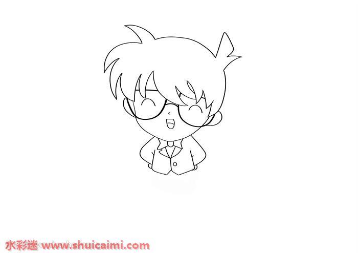 柯南怎么画 柯南简笔画简单