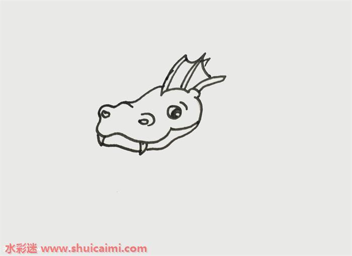 神奇宝贝卡通喷火龙简笔画怎么画步骤图片教程？