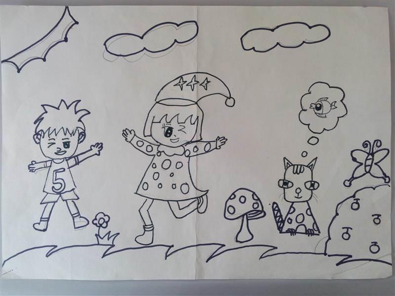 放学简笔画动物素材 放学简笔画动物图片